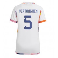 Fotbalové Dres Belgie Jan Vertonghen #5 Dámské Venkovní MS 2022 Krátký Rukáv